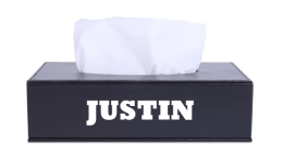 Le papier-mouchoir Justin, bientôt disponible au Canada