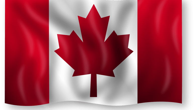 Drapeau du Canada dont l'hymne national est le O'Canada