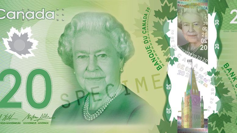 Un billet de 20$ surdimensionné pour le Canada?